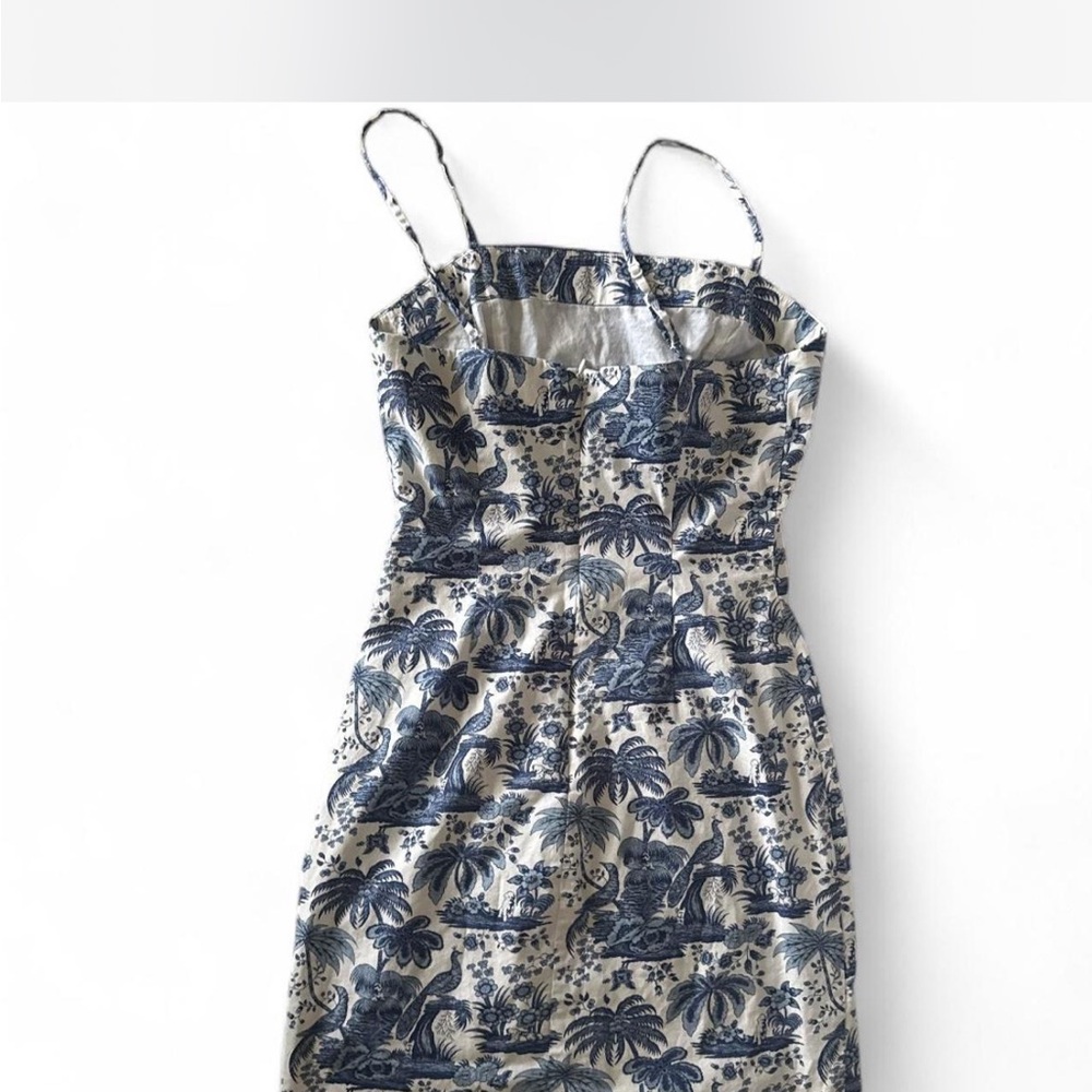 STAUD Mini Dress Blue Toile